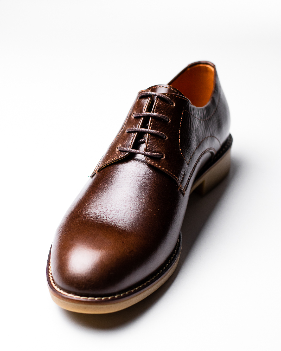 Derby Brun Oxford (Cuir)